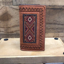 Load image into Gallery viewer, Twisted X Wallet - Brown Chaquira Beaded