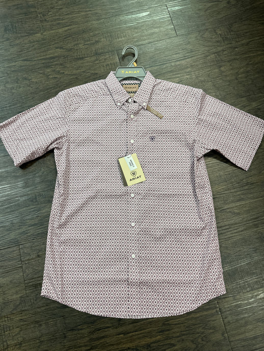 Ariat Men,s WF Rafael SS SHRT- Lilac