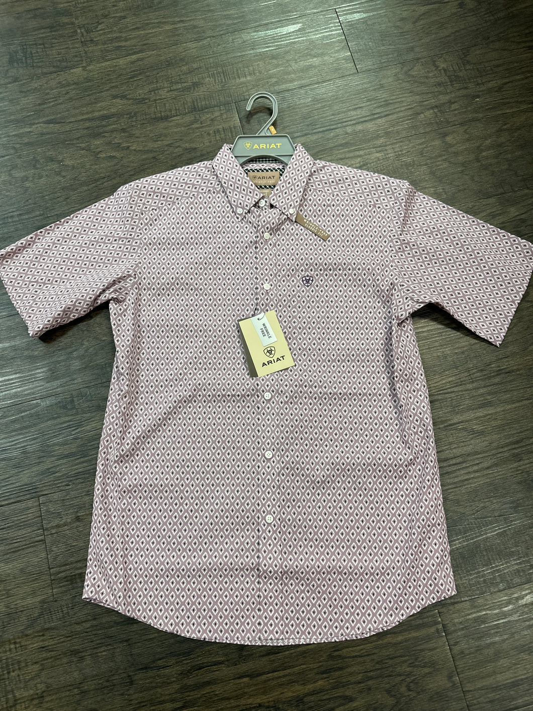 Ariat Men,s WF Rafael SS SHRT- Lilac