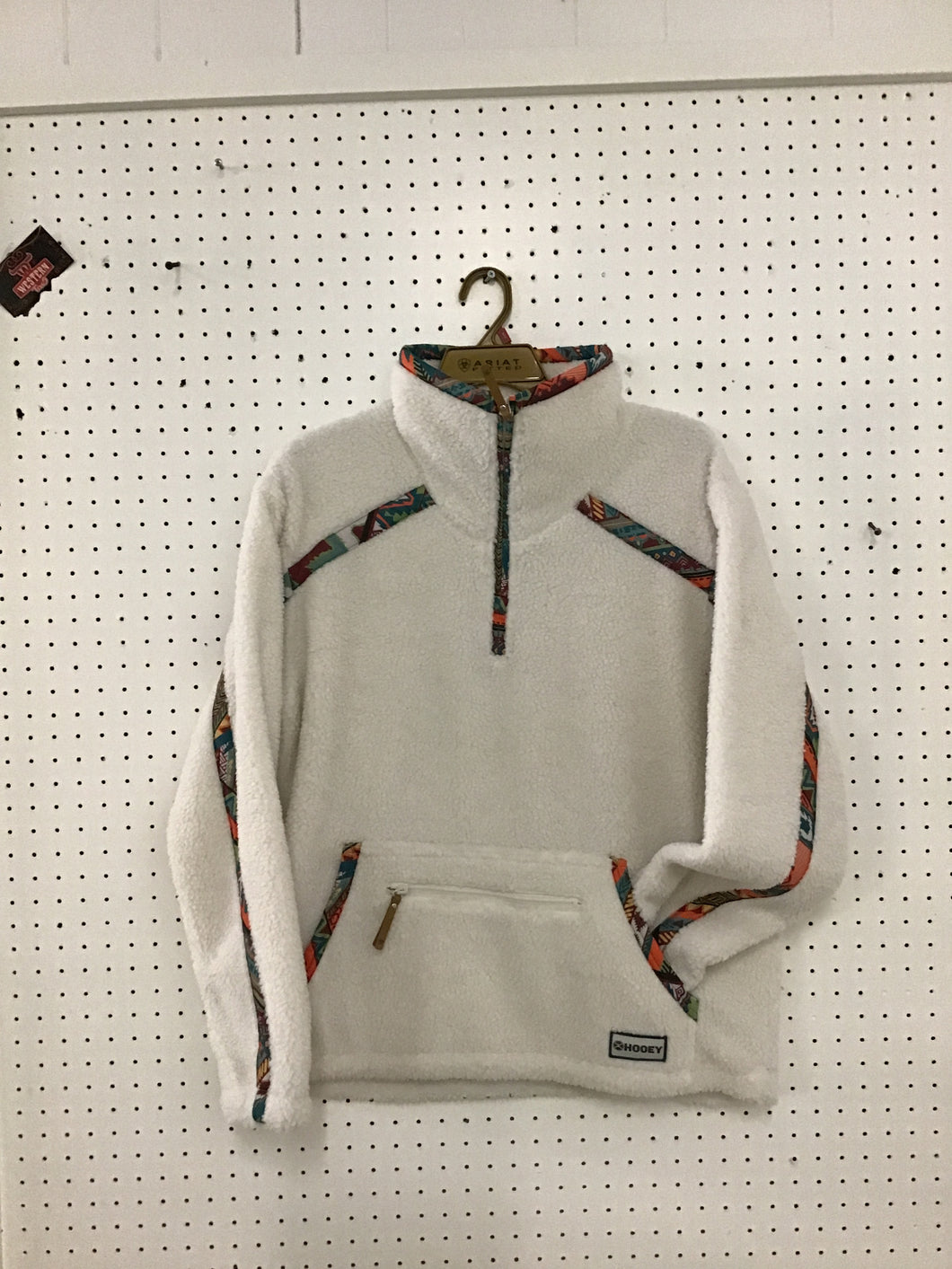 Hooey ladies Sherpa Pullover/cream
