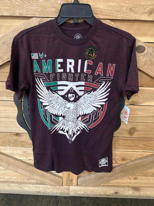 American Fighter Men’s T-shirt / Burgundy