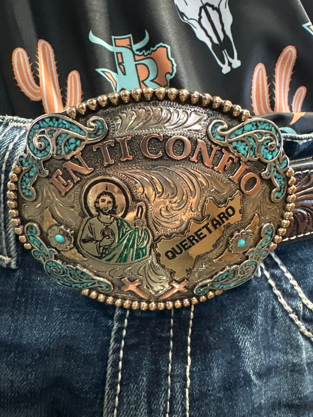 EN TI CONFÍO  “Queretaro” Buckle