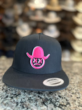 Load image into Gallery viewer, Starchboyz Black Hat- Logo Pink Lettering