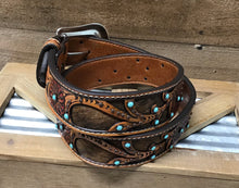 Load image into Gallery viewer, Ariat Women’s Belt - Turquoise Buttons