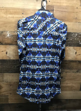 Load image into Gallery viewer, R&amp;R Aztec Woven Snap Shirt - Navy