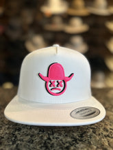 Load image into Gallery viewer, StarchBoyz White Hat- Logo Pink Lettering