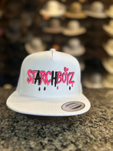 Load image into Gallery viewer, StarchBoyz White Hat- Pink Lettering