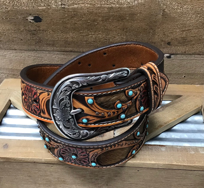 Ariat Women’s Belt - Turquoise Buttons