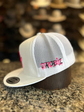 Load image into Gallery viewer, StarchBoyz White Hat- Logo Pink Lettering