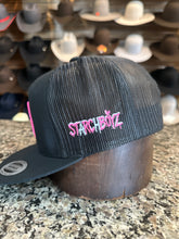 Load image into Gallery viewer, Starchboyz Black Hat- (SB) Pink Lettering