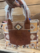 Load image into Gallery viewer, Wrangler Aztec Pattern Dual Sided Print -Tote- Light Brown