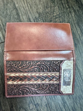 Load image into Gallery viewer, 3D Western Wallet Mens Rodeo Braided Horsehair Brown
