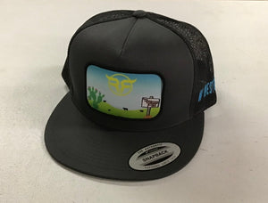 Five Hats - Grey/ Black