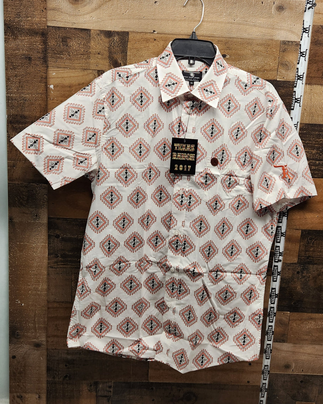 TR Orange Diamond Men's Shirt - White/Orange
