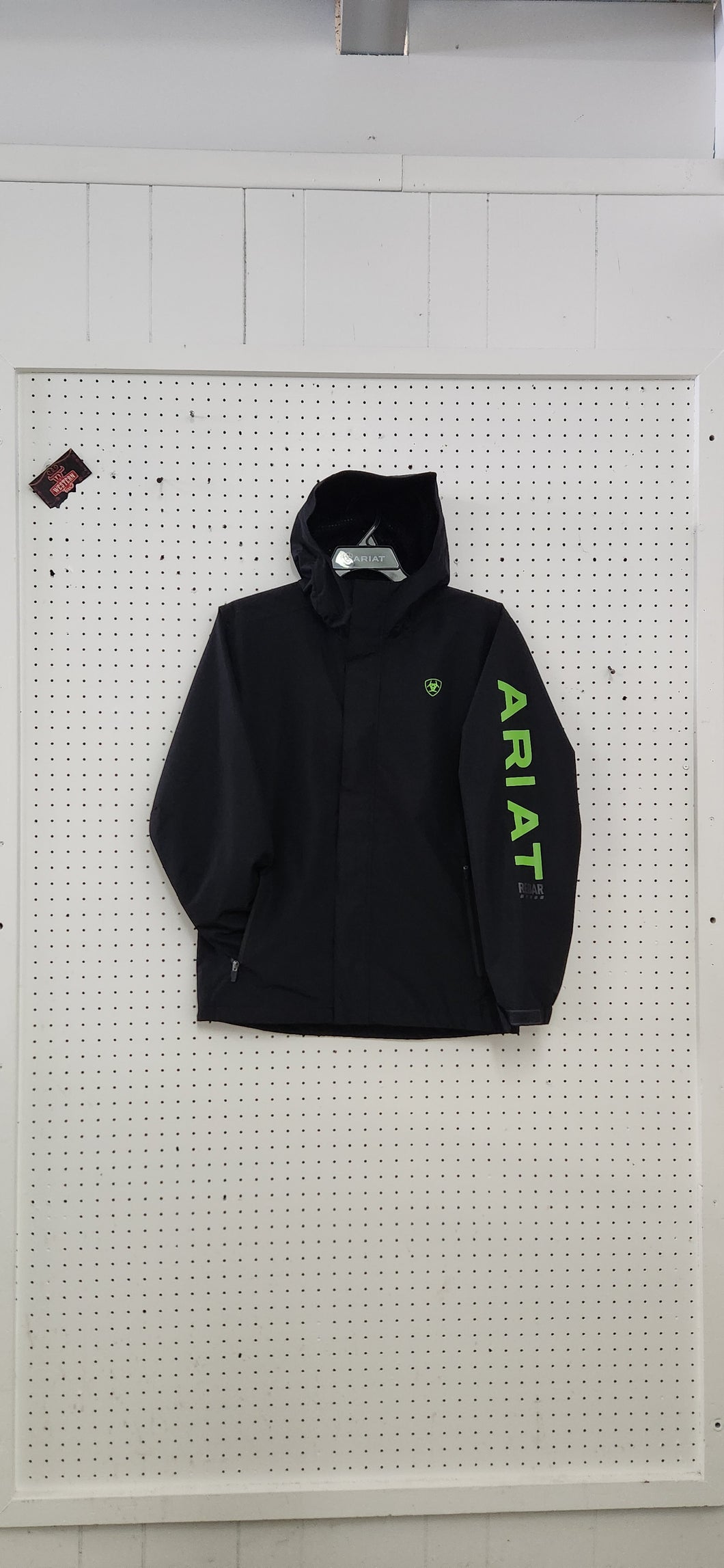 Ariat Work Rebar Stormshell Logo H2O Jacket Men's - Black/Lime