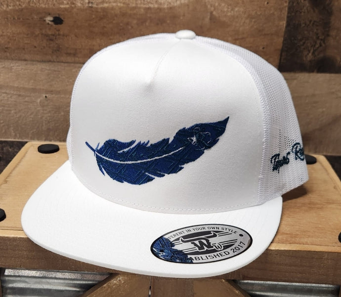 Pluma Azul - White/White