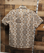 Load image into Gallery viewer, TR Brown Diamond Men&#39;s Shirt - Beige/Brown