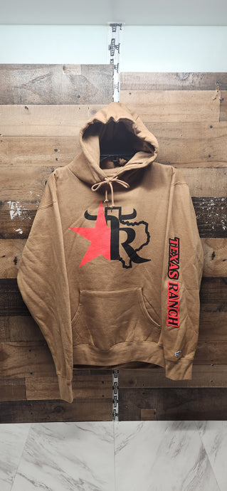 Long Star Unisex Hoodie - Brown