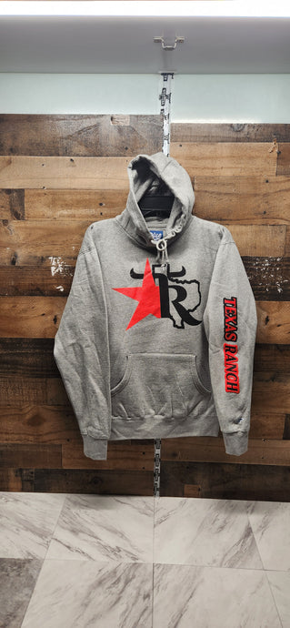 Long Star Unisex Hoodie - Dark Grey