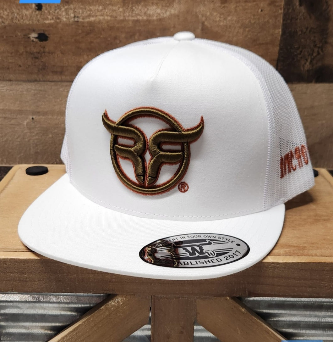 RF Brown - White/White