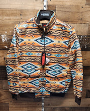 Load image into Gallery viewer, Men's Rock&amp;Roll Jacket- Jacquard Bomber Orange