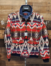 Load image into Gallery viewer, Men's Rock&amp;Roll Jacket - Aztec Bomber Navy