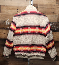 Load image into Gallery viewer, Men's Rock&amp;Roll Jacket- Aztec Stripe Bomber Taupe