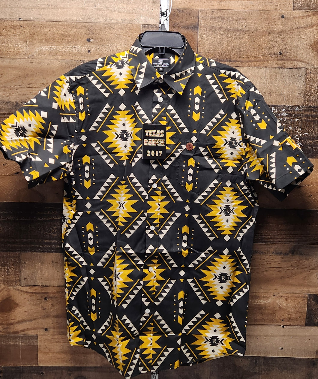 Texas Ranch Shirt Men's - Yellow/Black