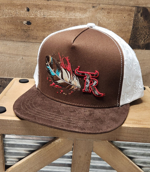Pincer Sky Cap-Brown /White