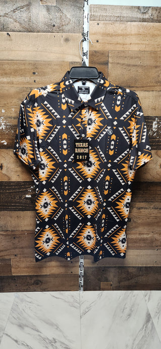 Texas Ranch Polo Shirt - Yellow/Black