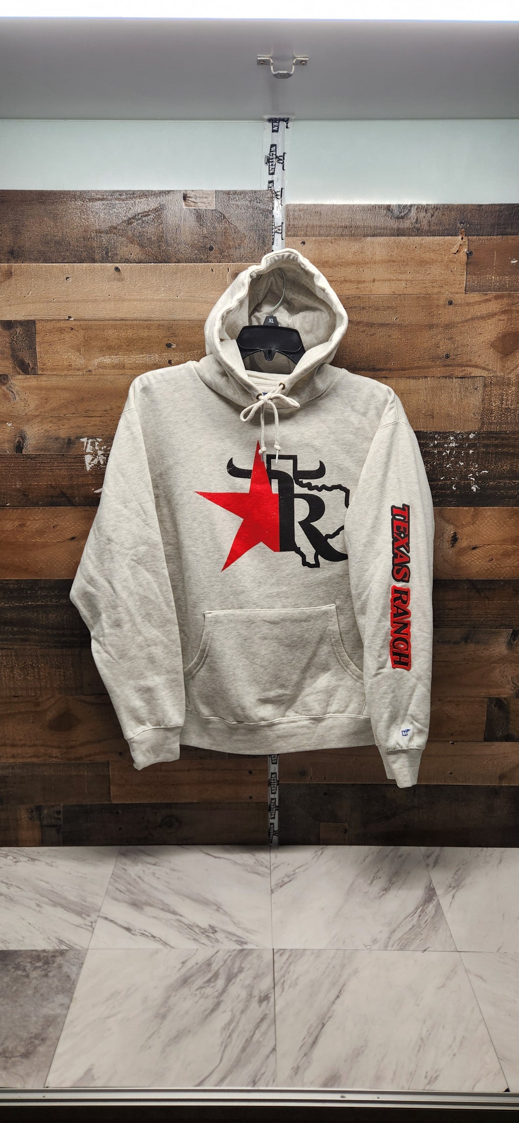 Long Star Unisex Hoodie - Cream