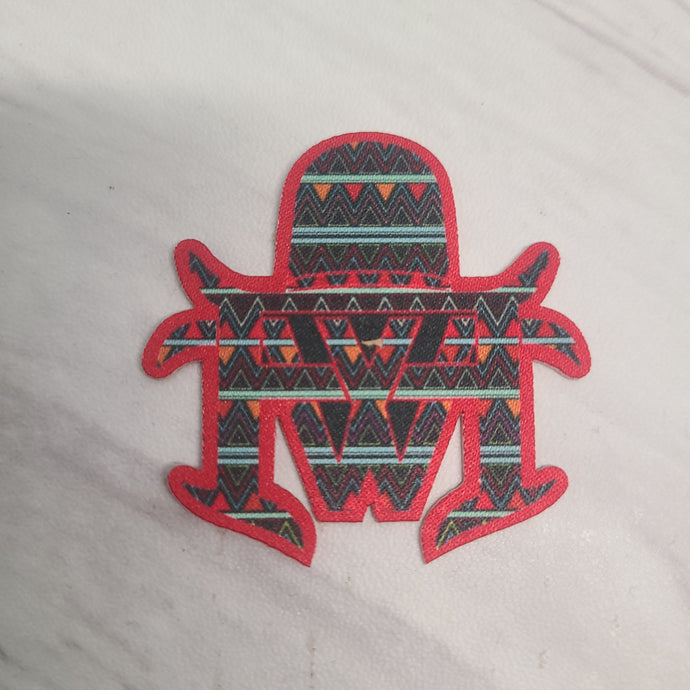 W Western Hat Patch