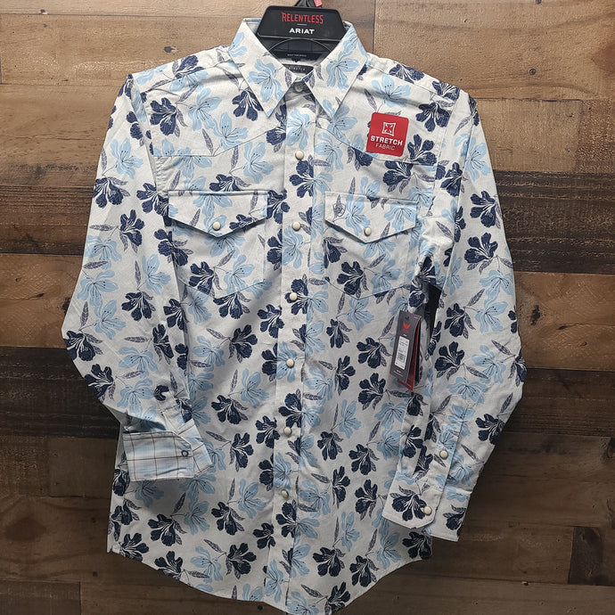 Ariat Men's Rls Adamant Shirt Snap - White