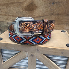 Load image into Gallery viewer, 3D Men’s Diamond Aztec Belt