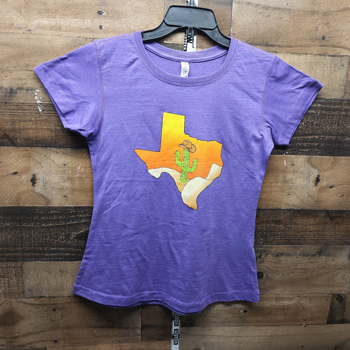 Tekila Women's Texas Desert T-Shirt -Purple
