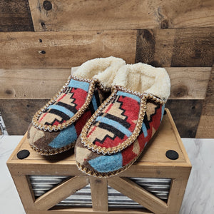 Blazin Roxx Slippers - Brown/Blue/Red