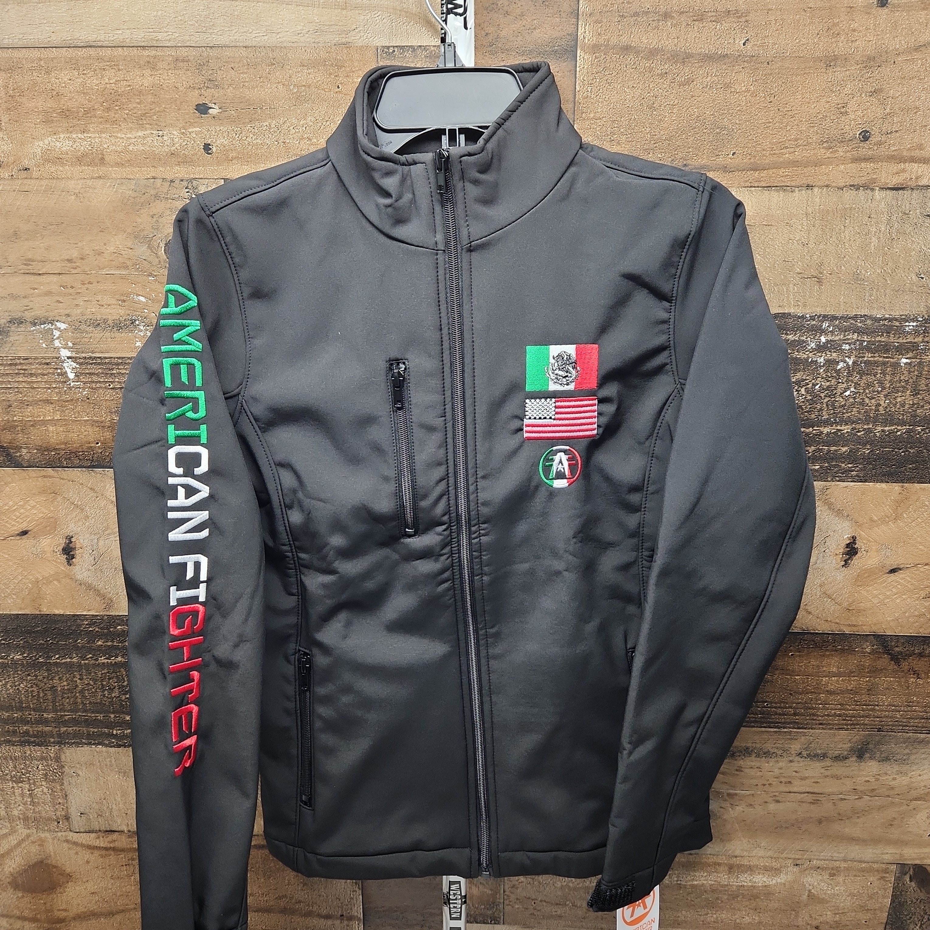 American fighter leather jacket deals