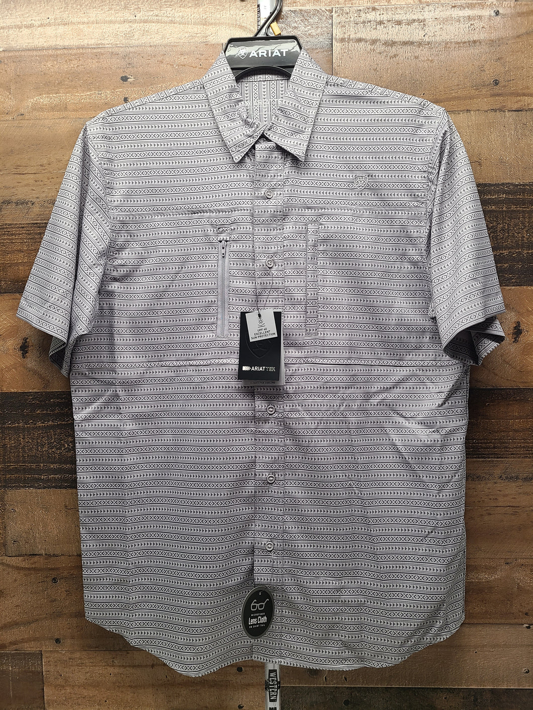 Ariat Men’s Quigley Shirt - Echo Grey Print
