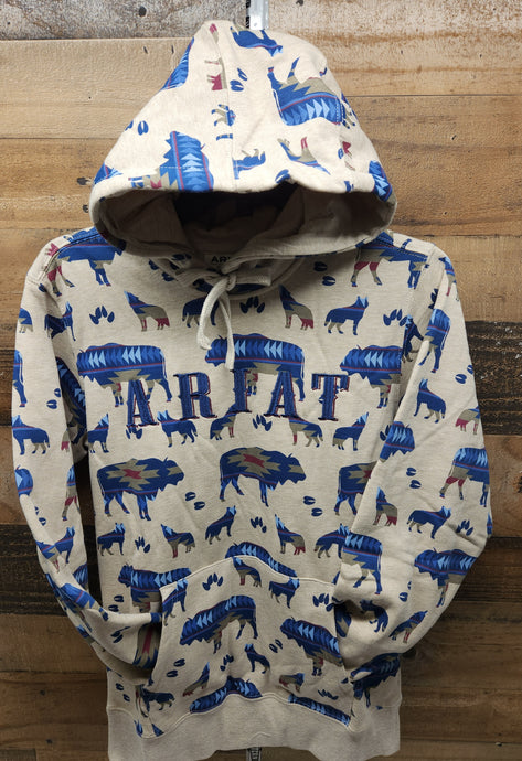 Ariat Women's Real allover Print Hood- Bufalo Border Print