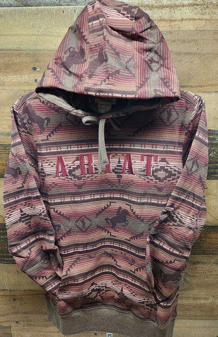 Ariat Women's Real Allover Print Hood - Old West Serape Print