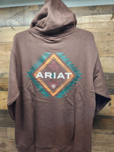 Load image into Gallery viewer, Ariat Men&#39;s Southwest Leather Sweatshirt - Chestnut