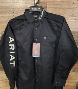 Ariat Men's Twill Classic Shirt - Black/White