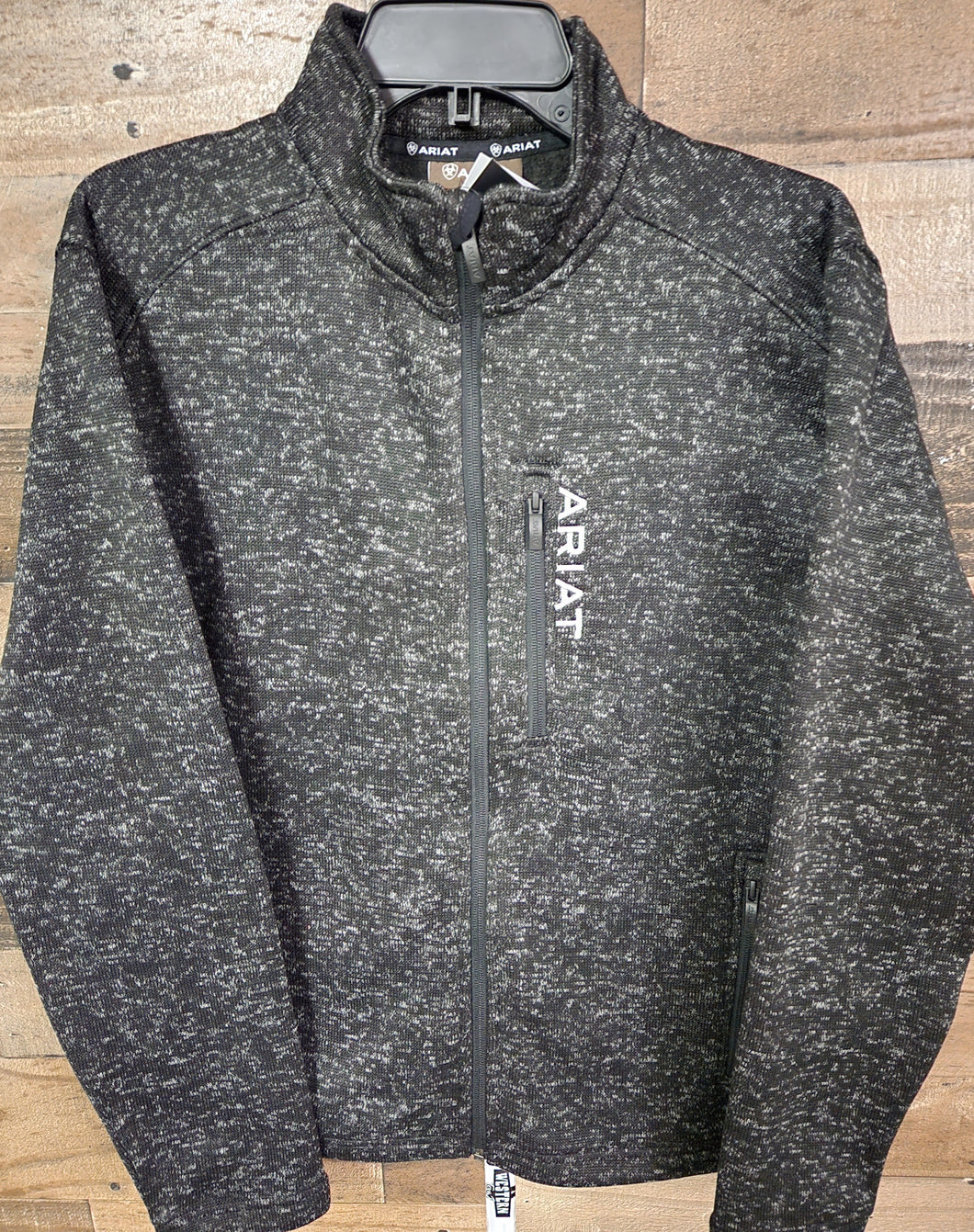 Ariat Men's Caldwell Full Ziper Sweater - Charcoal
