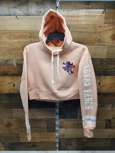 TR Women's Federal Cropped Hoodies-Pink