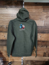 Load image into Gallery viewer, TR Unisex Federal and USA Flag Hoodie - Green