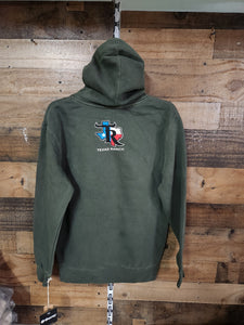 TR Unisex Federal and USA Flag Hoodie - Green