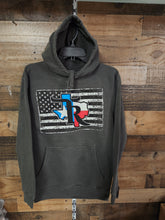 Load image into Gallery viewer, TR Unisex Federal Hoodie and USA Flag - Dark Grey