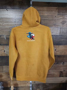 TR Unisex Federal and USA Flag Hoodie - Mustard
