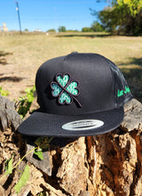 Load image into Gallery viewer, Green Lucky Clover - Black/Black