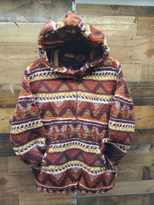 Wrangler Women's Retro Hoodie - Wine/Brown